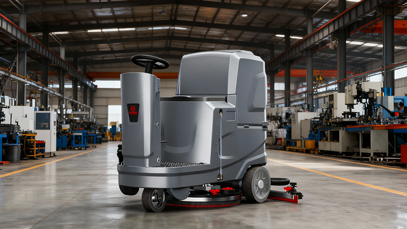 油污克星·碎屑终结者：工业洗地机如何让机械加工车间清洁效率提升8倍